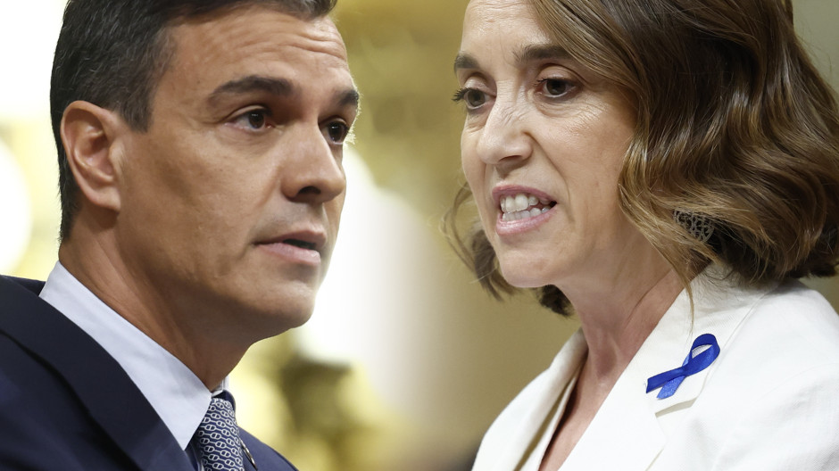 Pedro Sánchez y Cuca Gamarra