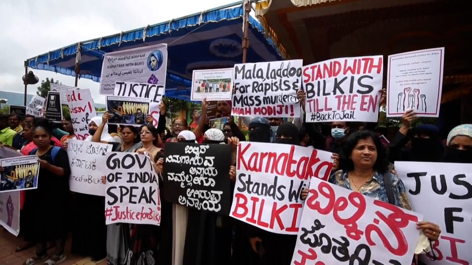 Continúan las protestas en Bangalore por la liberación de condenados por violación