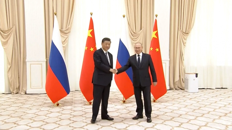 Los presidentes de Rusia, Vladímir Putin, y China, Xi Jinping
