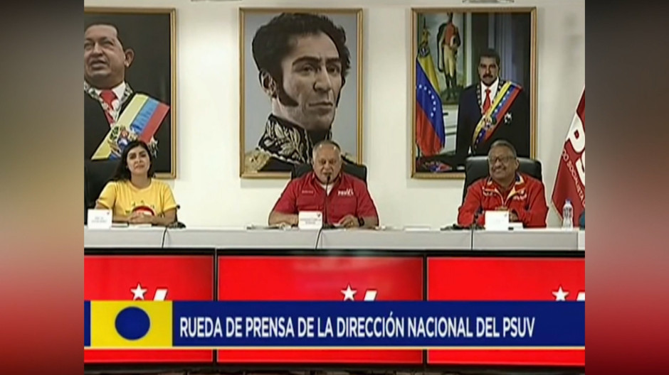 Representantes del chavismo venezolano