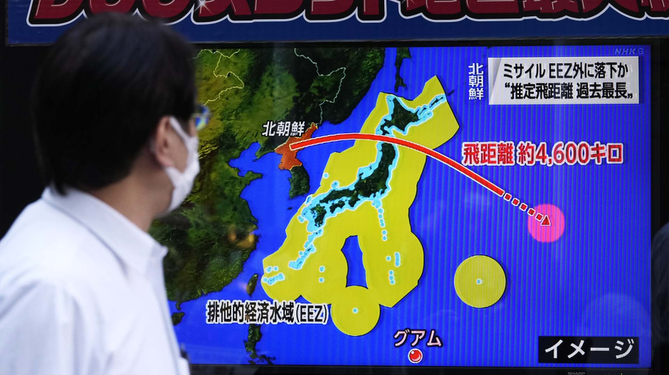 Así suena la alarma antiaérea en Japón tras el lanzamiento de un misil desde Corea del Norte