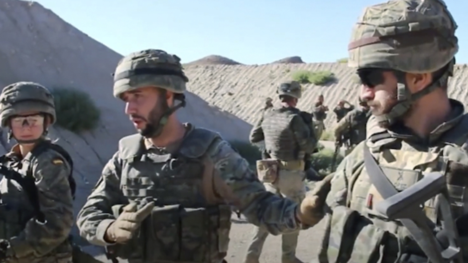 Imagen de soldados preparándose para luchar contra el terrorismo yihadismo