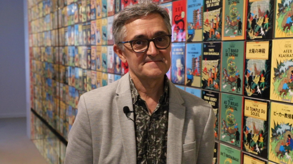 Joan Manuel Soldevilla, «embajador» en Madrid de la gran exposición sobre el creador de Tintín