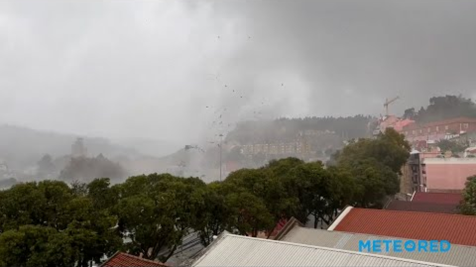 Un tornado causa algunos desperfectos en Lisboa