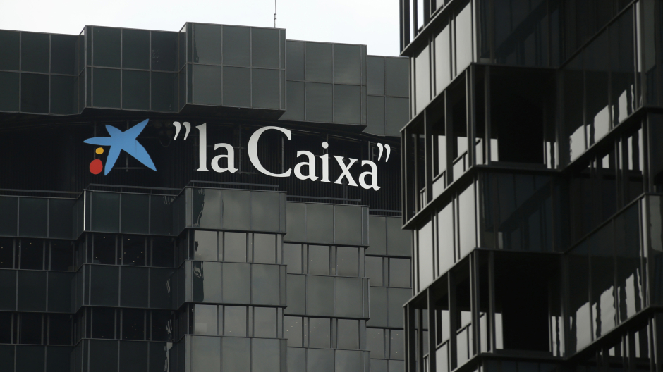 The headquarters of Spanish lender Caixabank "La Caixa "  is pictured in Barcelona, Spain, Friday, Oct. 6, 2017.