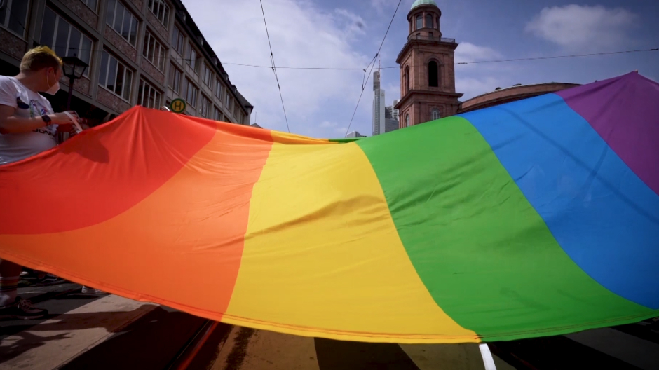 Imagen de una bandera del colectivo LGTBI