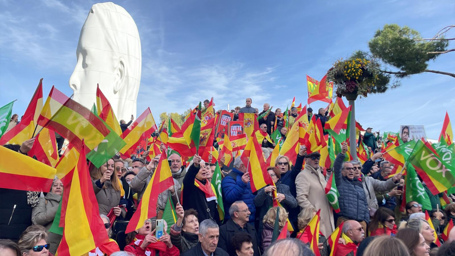 Imagen de la manifestación de Vox en Madrid