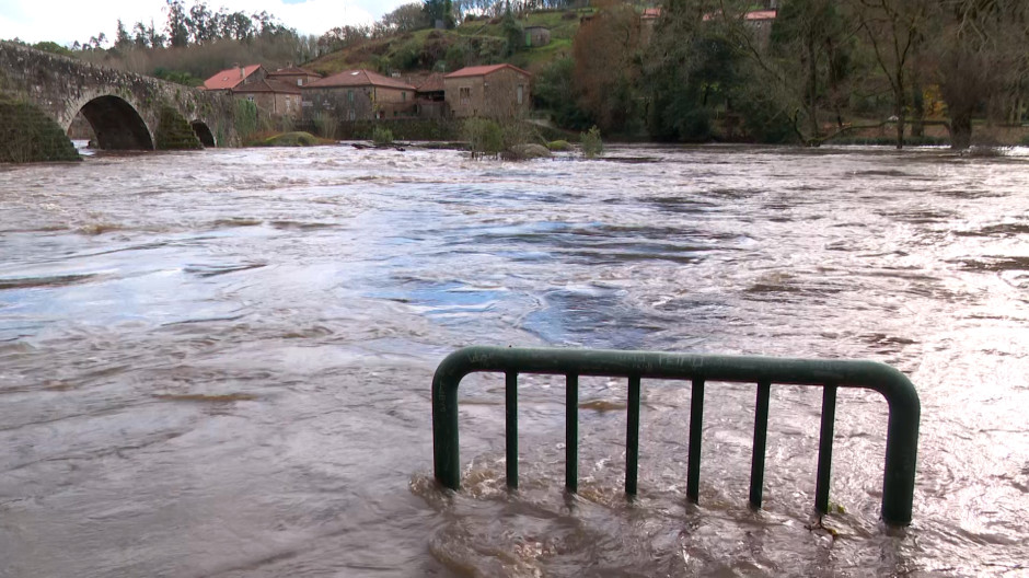 Imagen del caudal del río Tambre, Galicia