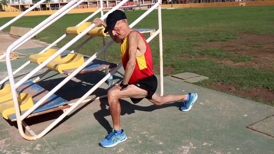Miguel García Velasco, reconocido atleta malagueño de 86 años