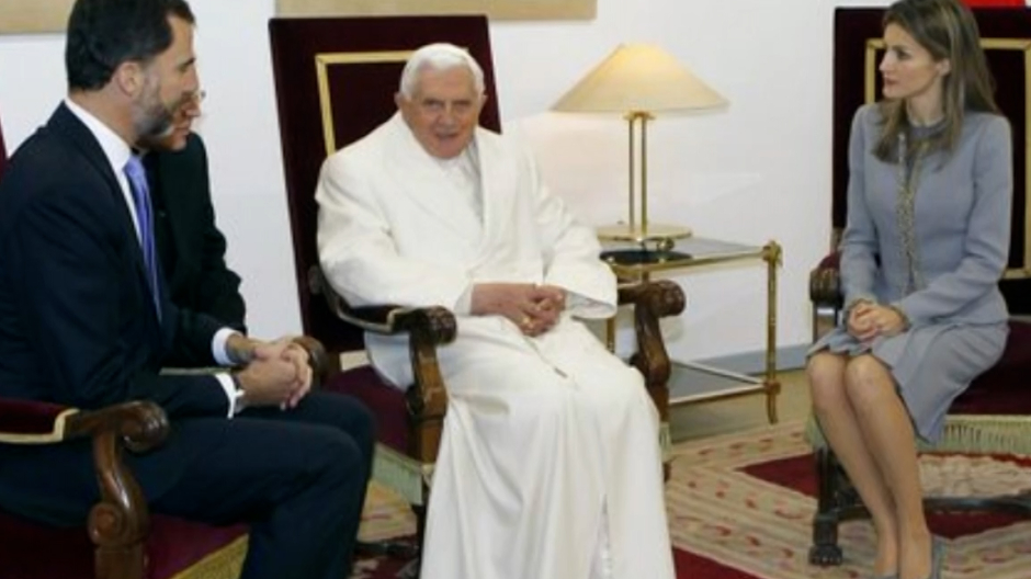 Felipe XVI junto al Papa Benedicto XVI