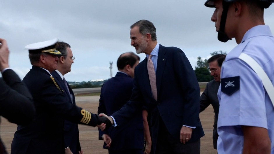 Felipe VI aterriza en Brasil