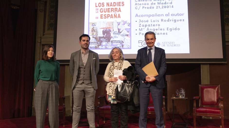 Francisco J. Leira Castiñeira presenta su nuevo libro junto a José Luis Rodríguez Zapatero y María Ángeles Egidol