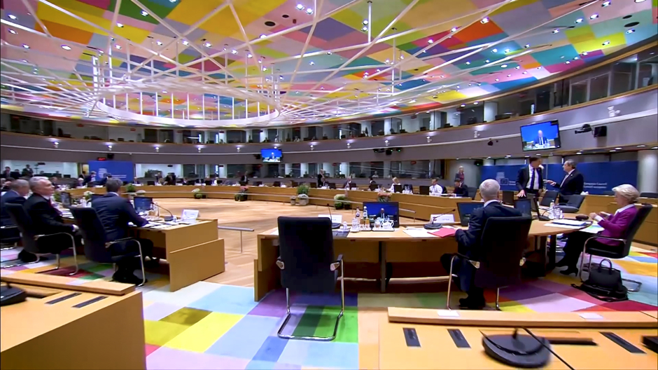 Imagen de los líderes europeos en Bruselas