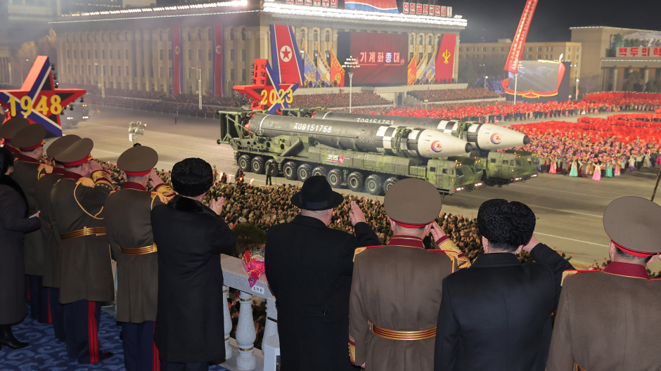 Desfile armamentístico en Corea del Norte
