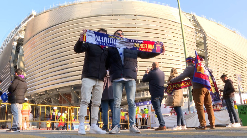 Así se ve el Bernabéu antes del clásico de la Copa del Rey