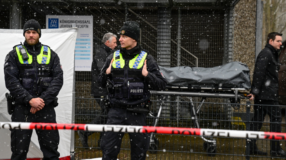 La Policía alemana tras el tiroteo en Hamburgo
