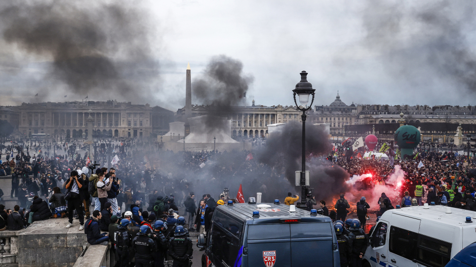 Imágenes de los disturbios en París