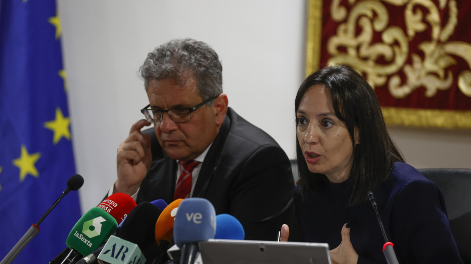 La delegada del Gobierno en Madrid y próxima directora general de la Guardia Civil, Mercedes González, ha hablado ante los medios