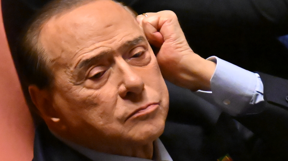 El líder del partido italiano Forza Italia, el senador Silvio Berlusconi