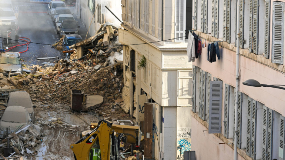 Imágenes del edificio derrumbado en Marsella