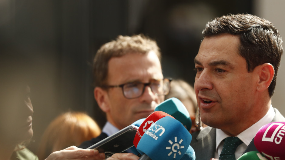 El presidente de Andalucía, Juanma Moreno