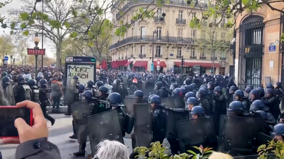 Francia vive grandes protestas en víspera del fallo judicial sobre la reforma de la jubilación