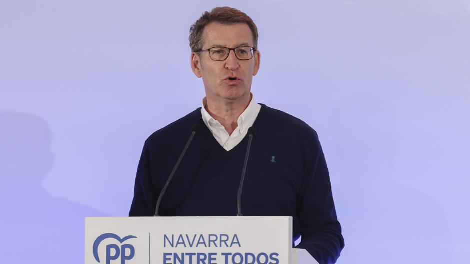 Imagen del presidente del Partido Popular, Alberto Núñez Feijóo