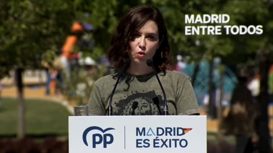 La presidenta de la Comunidad de Madrid, Isabel Díaz Ayuso