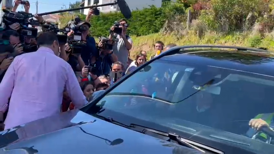 El Rey Juan Carlos, en coche