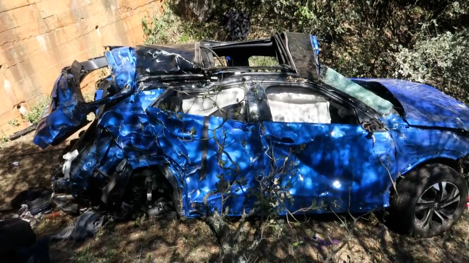 Dos muertos y tres heridos en salida de vía en la N-122, en ...