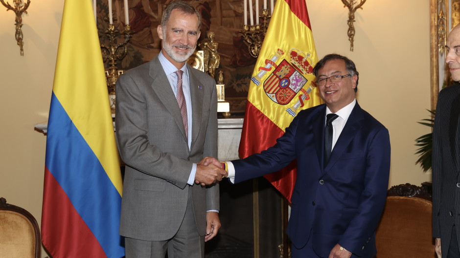 Felipe VI y Gustavo Petro