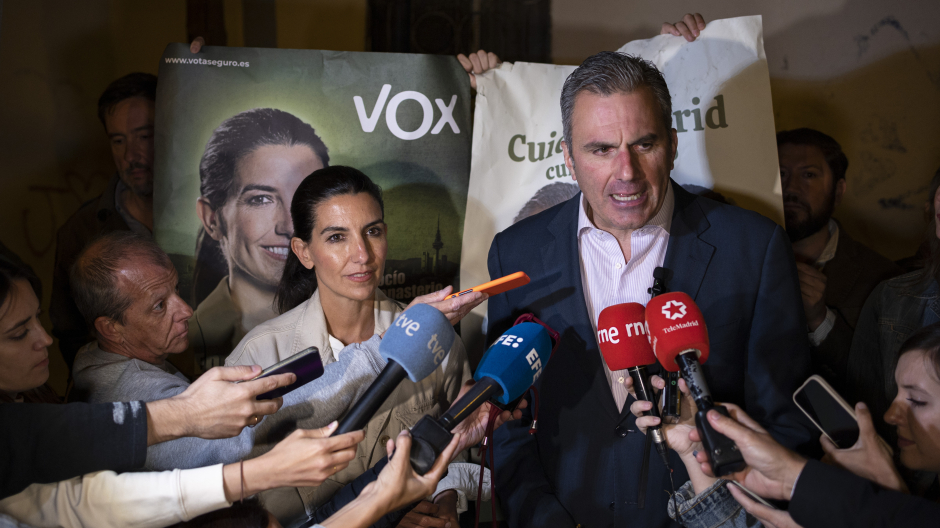 Los candidatos de Vox a la Comunidad y a la Alcaldía de Madrid, Rocío Monasterio y Javier Ortega Smith