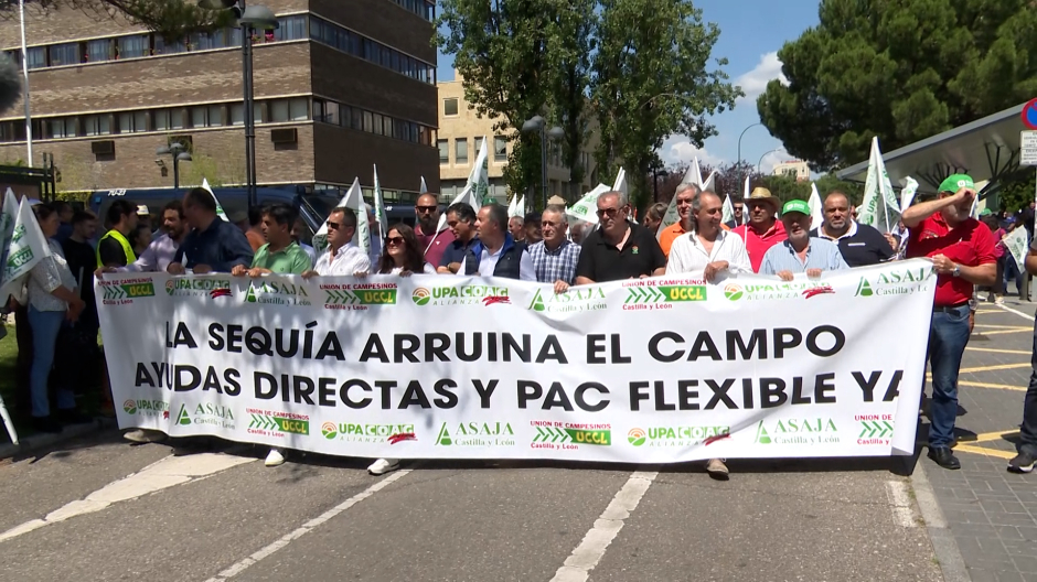 Manifestación en Valladolid por el campo