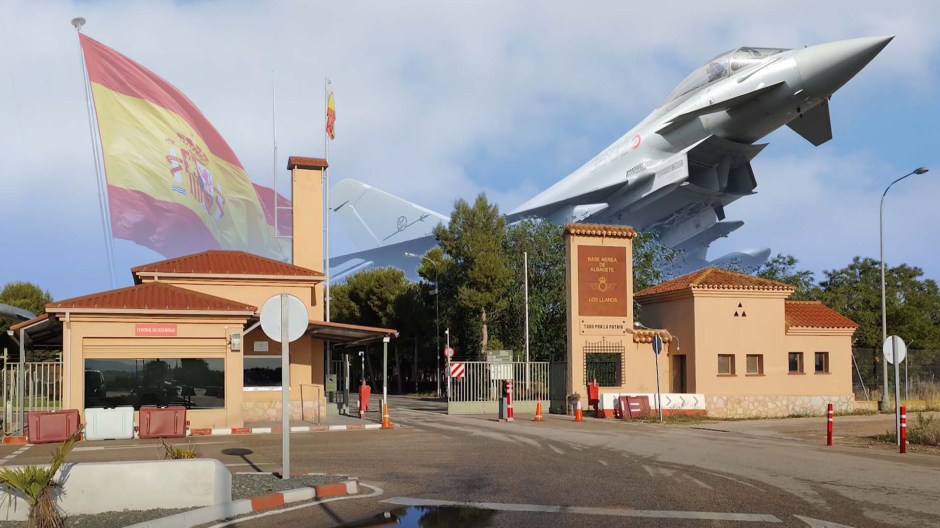 Fotomontaje de la Base Aérea de Albacete