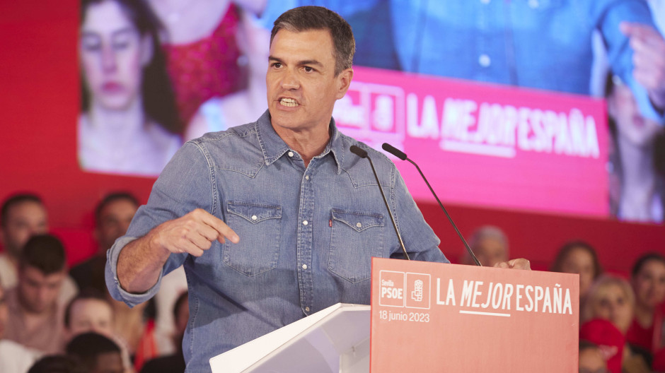 El presidente del Gobierno, Pedro Sánchez