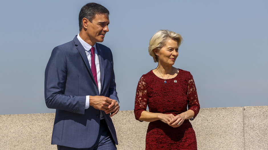 En directo | Sánchez comparece ante los medios de comunicación junto a Ursula von der Leyen