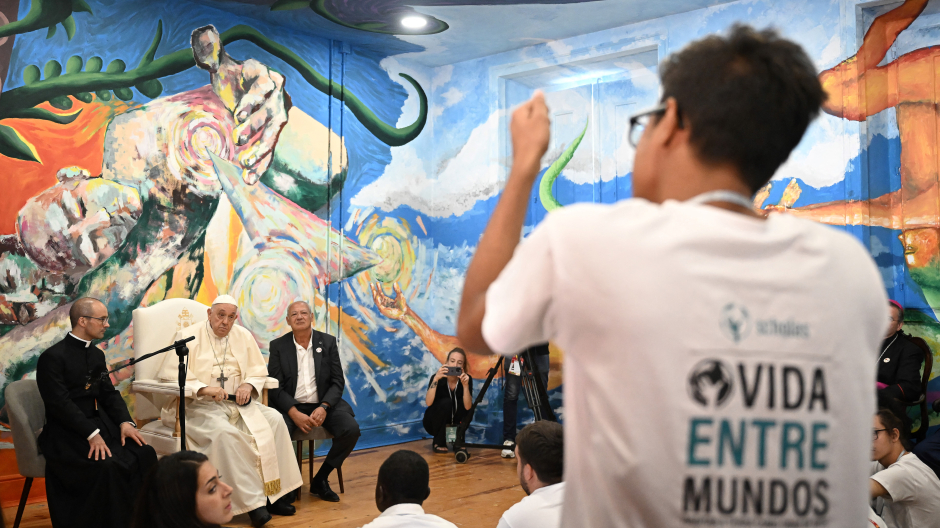 El Papa Francisco, en su encuentro con los jóvenes de Scholas ocurrentes