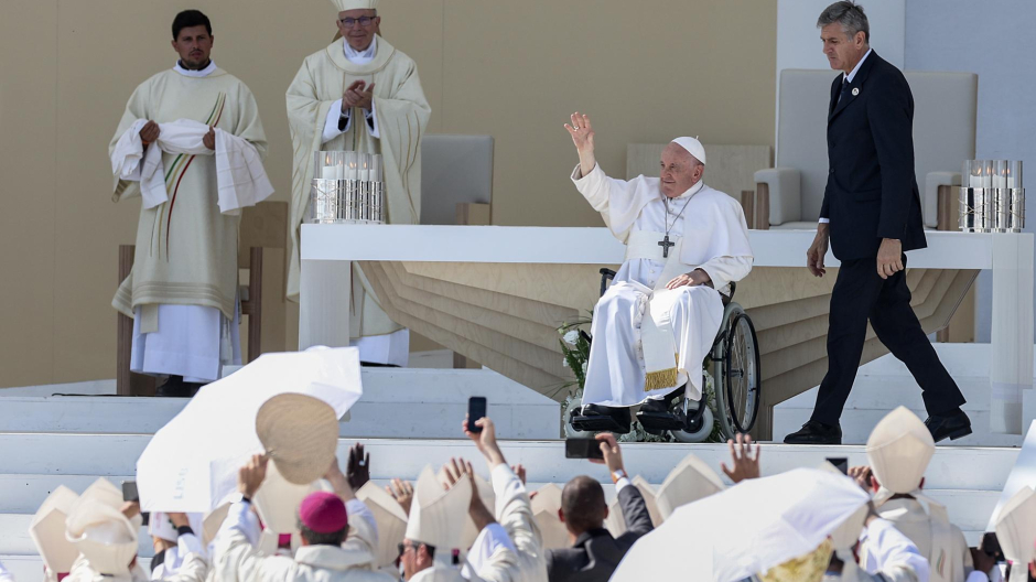 El Papa Francisco presidiendo la Misa de este domingo en la JMJ de Lisboa