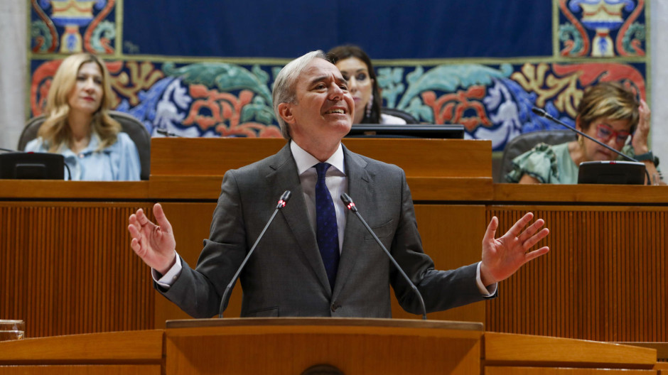 El presidente de Aragón, Jorge Azcón