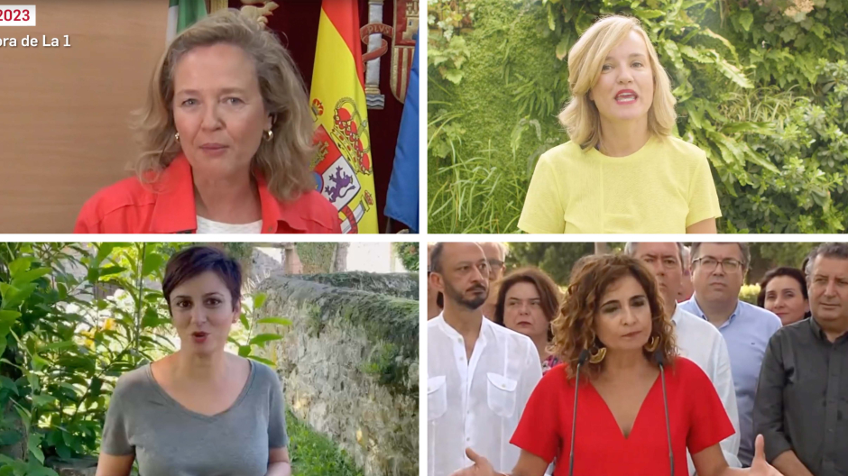 Varias ministras del PSOE han comparecido recientemente ante los medios