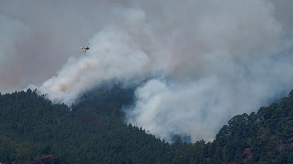 Incendio en la isla de Tenerife