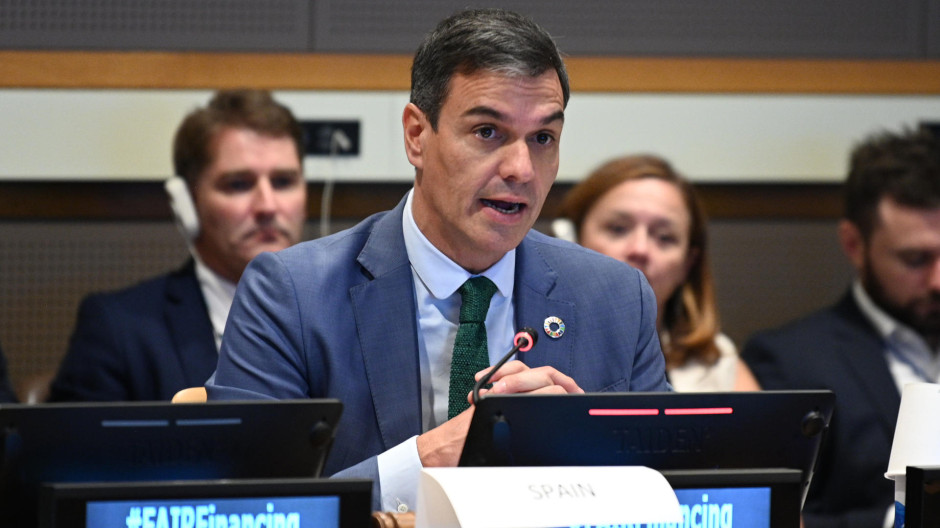 El presidente del Gobierno, Pedro Sánchez, en la ONU