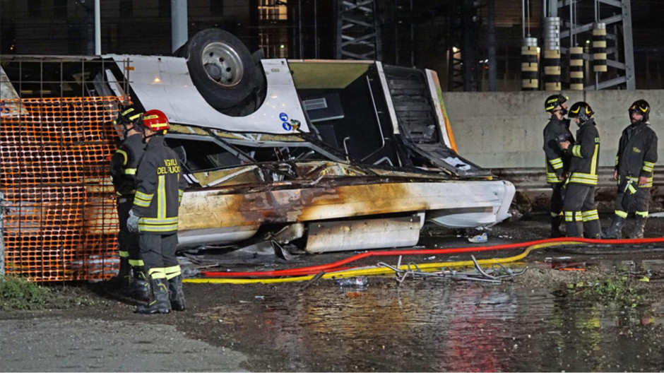 El desmayo del chofer, principal hipótesis del accidente de autobús de Venecia