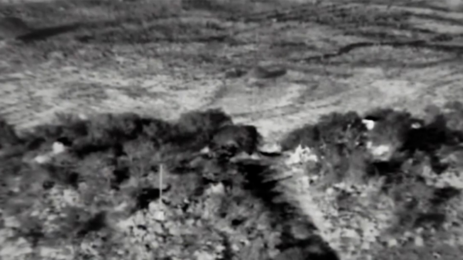 Imágenes de las bombas israelíes cayendo sobre posiciones de los terroristas de Hezbolá