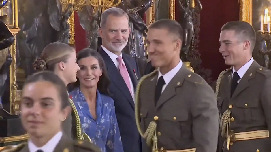 Recepción oficial en el Palacio Real por el día de la Fiesta Nacional