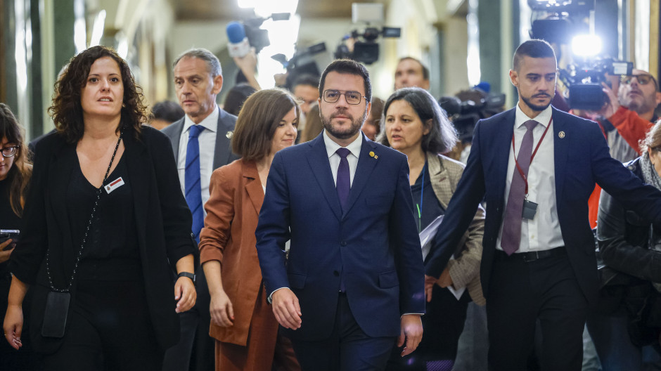 Pere Aragonès, este jueves en el Senado