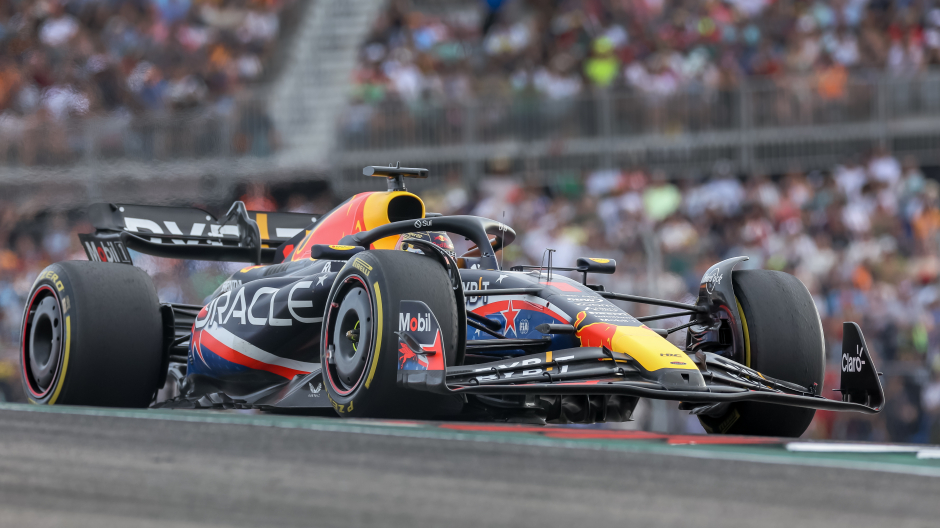 Austin (United States), 21/10/2023.- Dutch Formula One driver Max Verstappen of Red Bull Racing in action during the Sprint of the 2023 Formula 1 Grand Prix of the United States at the Circuit of the Americas in Austin, Texas, USA, 21 October 2023. (Fórmula Uno, Estados Unidos) EFE/EPA/ADAM DAVIS