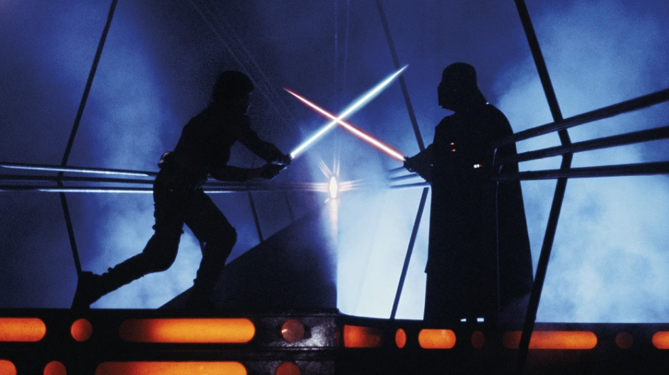 Luke se enfrenta a Darth Vader