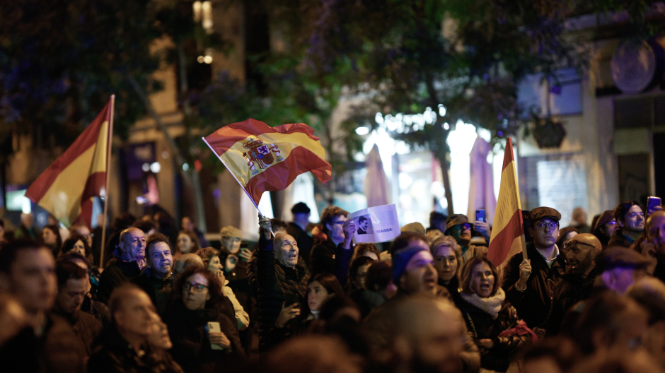 Manifestación en Ferraz contra la amnistía