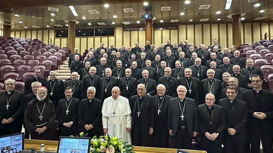 El Papa, tras su audiencia con los obispos españoles